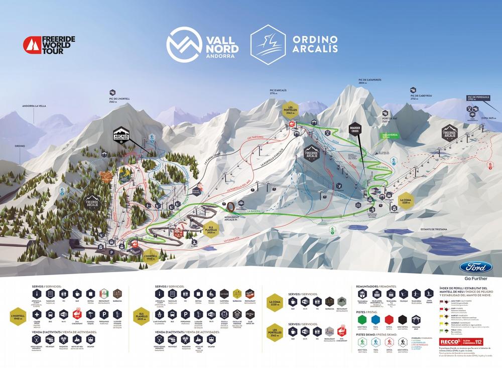 Mejores pistas de esquí en Andorra, Vallnord - Ordino Arcalís